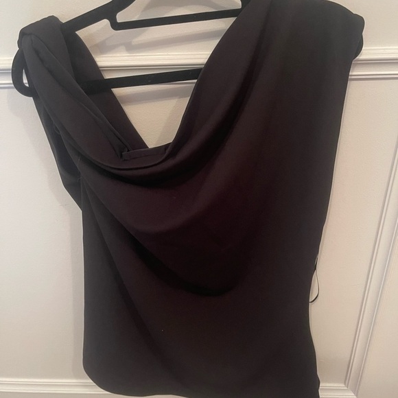 Abercrombie Black Draped Blouse - Black - Size XL - Picture 4 of 4